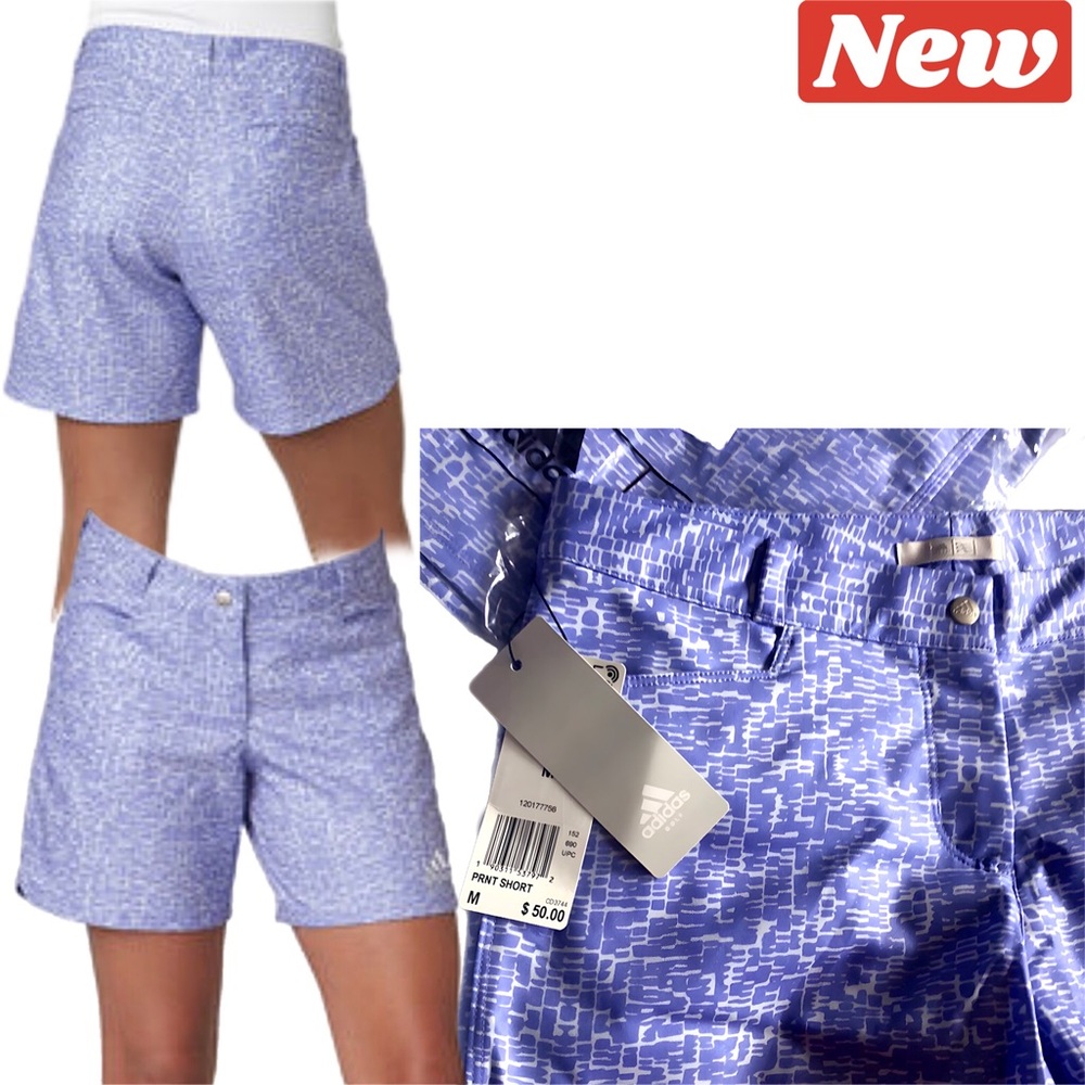 ๐ Adidas golf shorts purple with pattern 72 - Picture 10 of 16